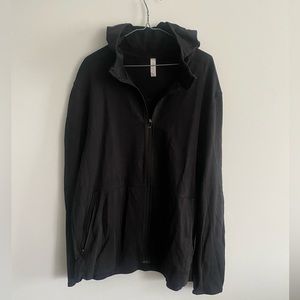 Lululemon full zip black shirt